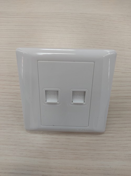 Bộ ổ cắm điện thoại, ổ cắm mạng Cat 5 màu trắng